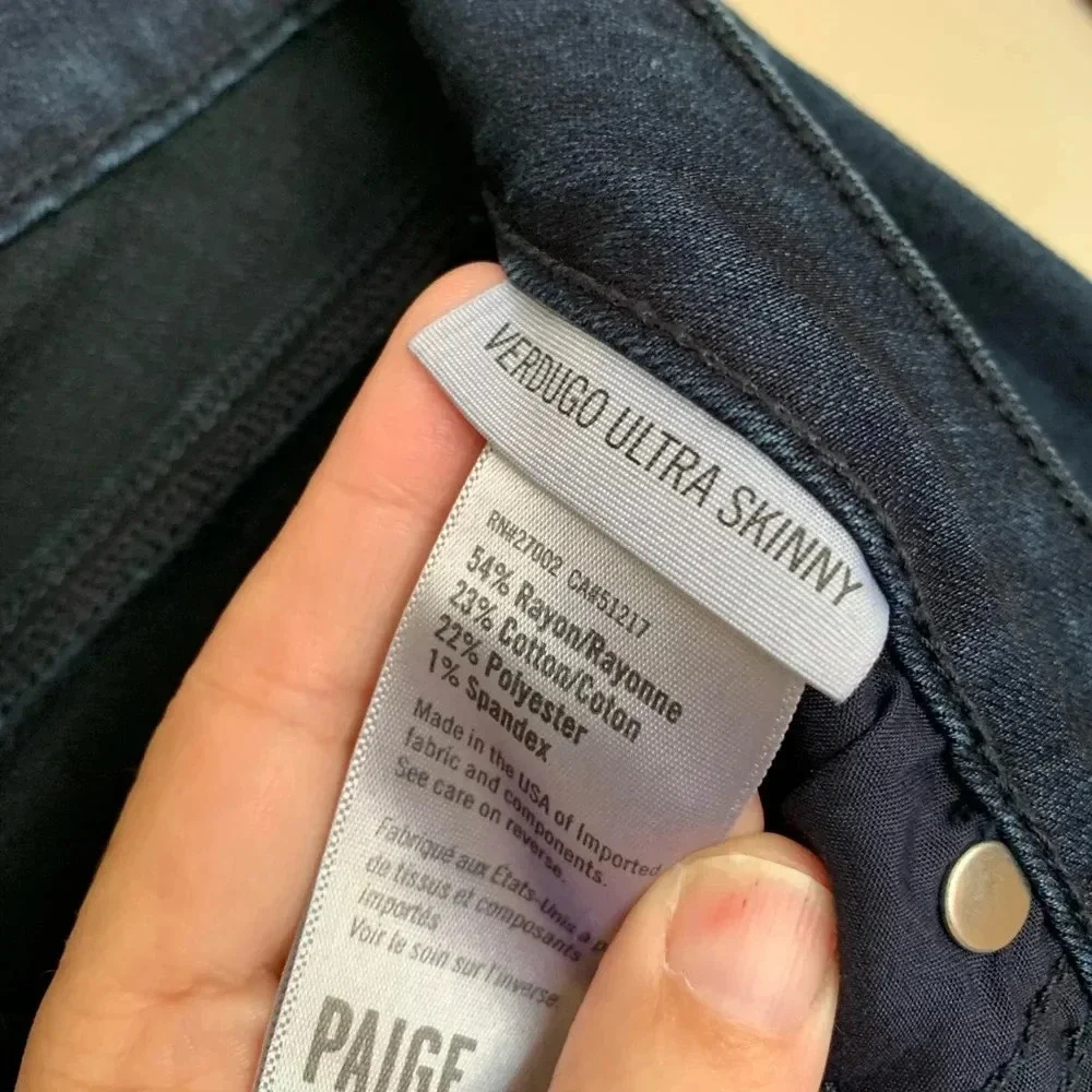 Womens Paige Verdugo Ultra Skinny jeans size 28 new without tags - Picture 4 of 7